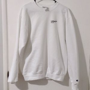 White Champion Crewneck